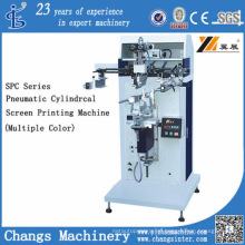 Pneumatische zylindrische Siebdruckmaschine der Spc-Reihe (mehrfache Farbe)